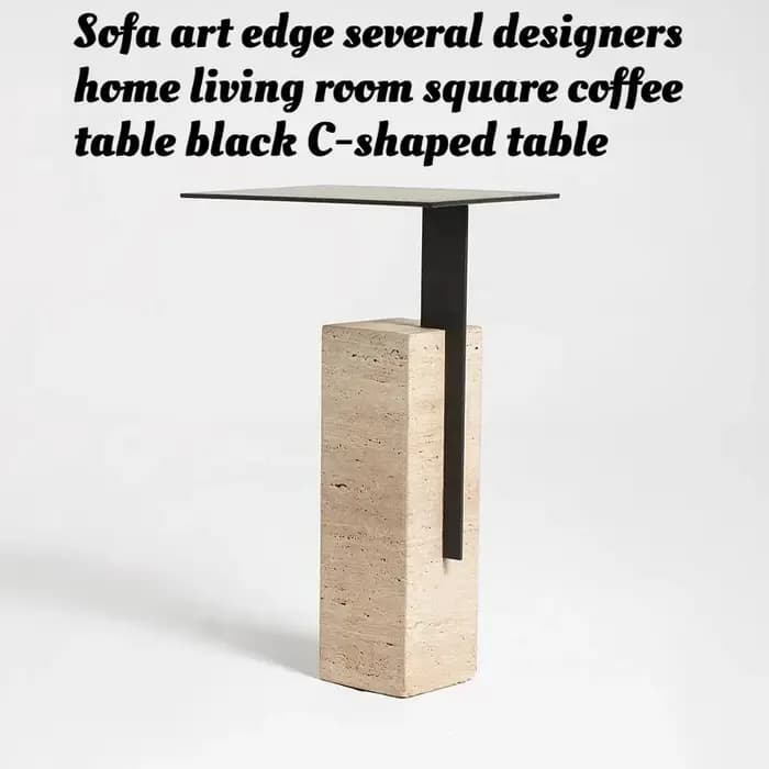 Table d'appoint en forme de C