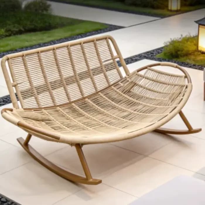 Fauteuils de salon en rotin pour la méditation