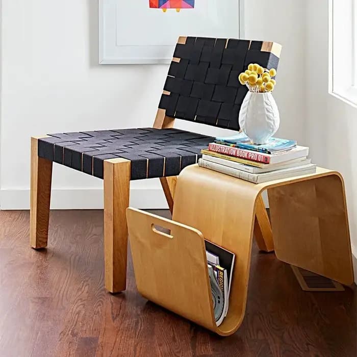Table basse minimaliste design en bois massif