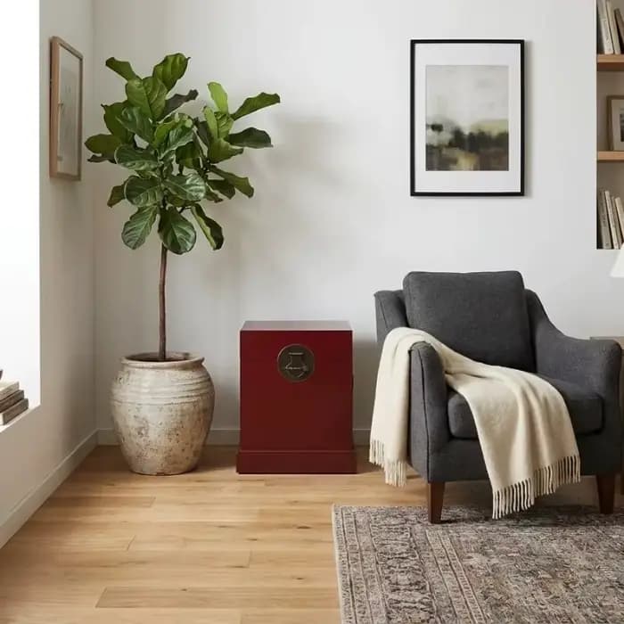 Table de chevet de luxe multifonctionnelle avec rangement