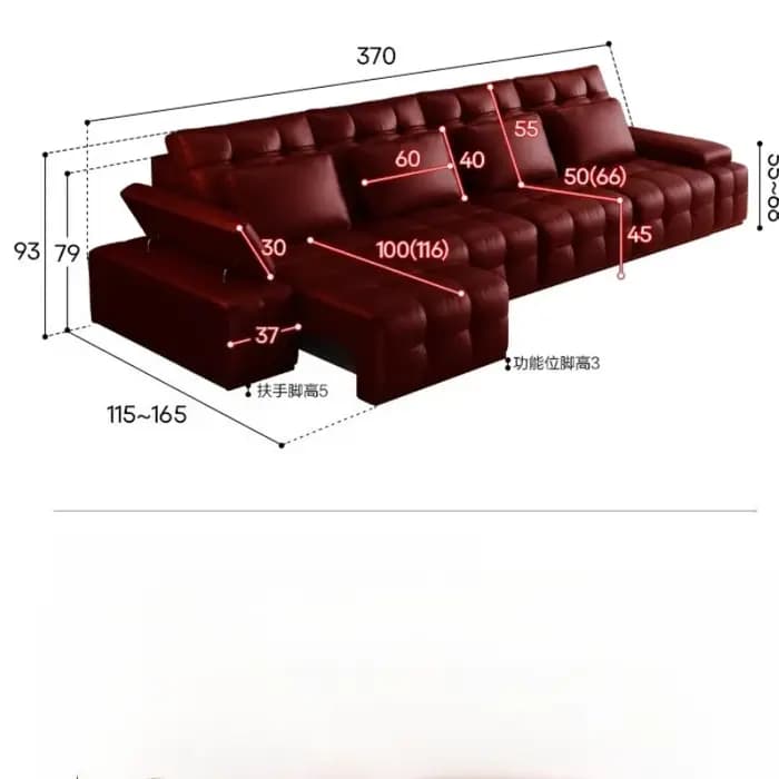 Relax lecture salon canapé en cuir chaise ensemble inclinable