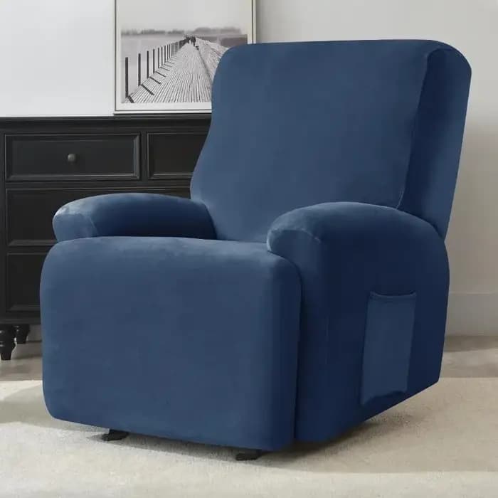 1/2/3 sièges housse de canapé inclinable en velours