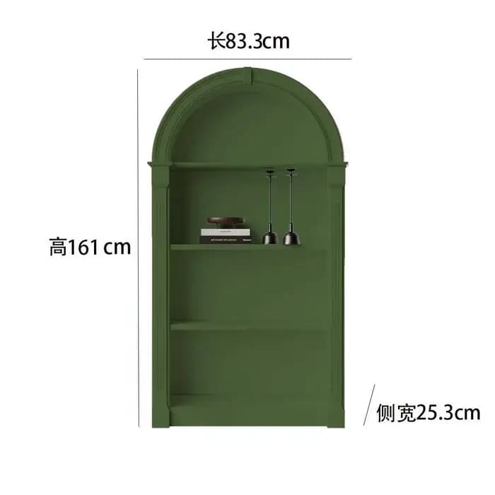 Meuble de rangement arqué de style français