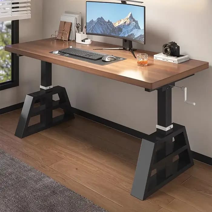 Table basse rectangulaire avec pieds en métal