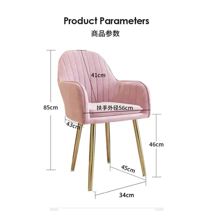 Chaise de salle à manger Chaises Salle Manger maquillage dossier Chaise de Salon moderne Style nordi