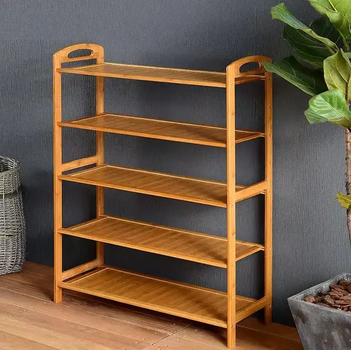 Armoire à chaussures moderne et pratique en bois massif de haute qualité pour le salon