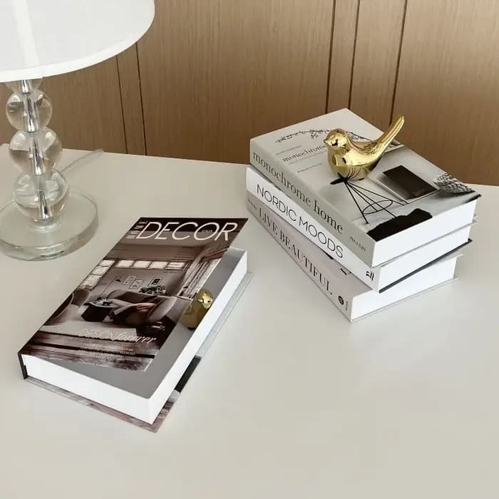 Faux livres d'art ouvrable à la mode