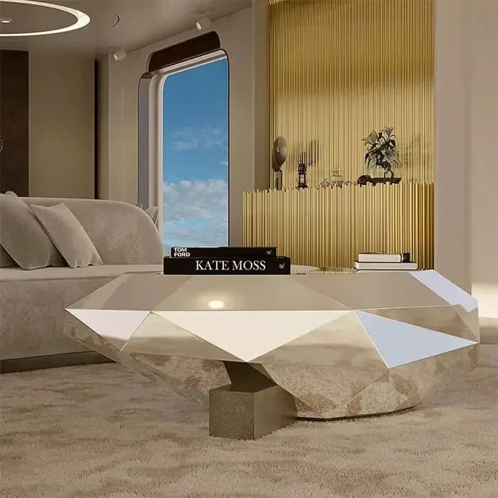 Table basse de luxe moderne, petits livres nordiques de styliste, Table basse industrielle, claire, Simple, bon marché, Meubles en métal, meubles de maison
