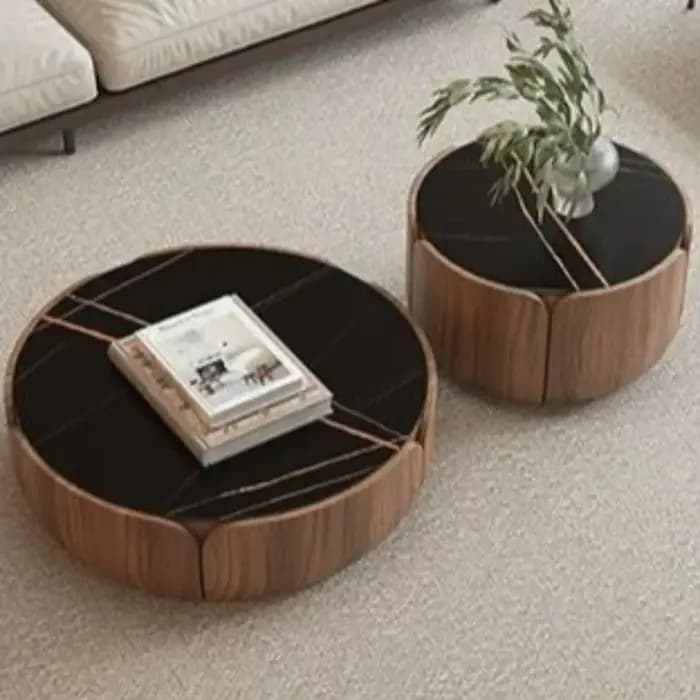 Table basse De sol esthétique Design cadre à couverture rigide