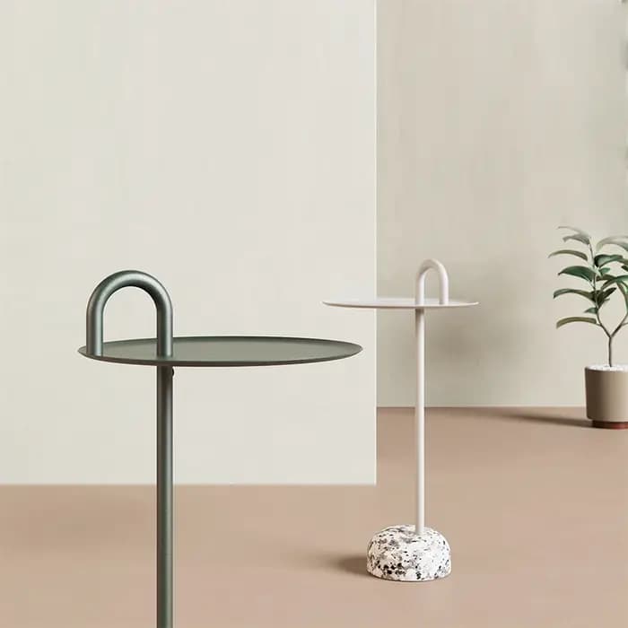 Petite Table basse artistique Unique, coin de canapé, tendance, balcon, Table de chevet pour espaces compacts, Table décorative de chambre à coucher