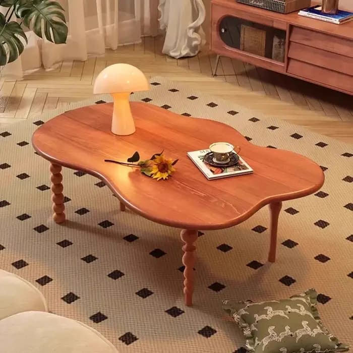 Wabi Sabi Table basse minimaliste gain de place rustique milieu du siècle