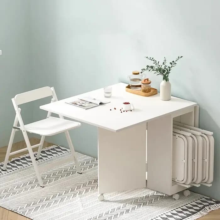 Tables à manger esthétiques françaises avec roulettes