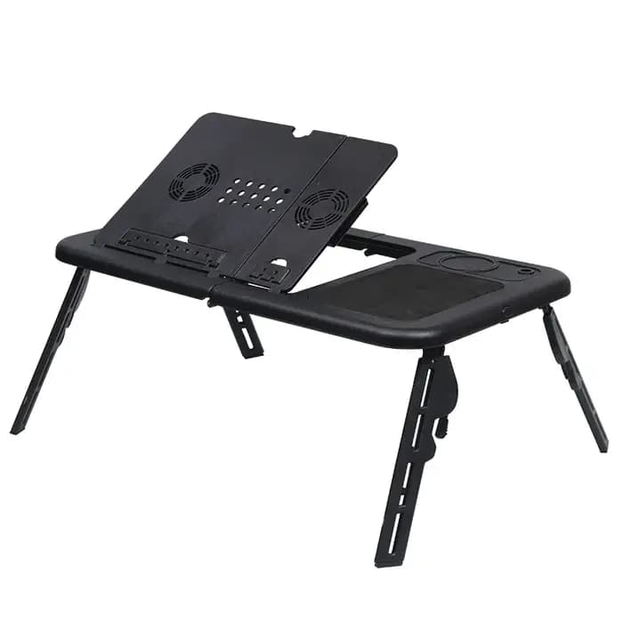 Support de bureau multifonctionnel pour ordinateur portable, table pliable avec refroidissement USB