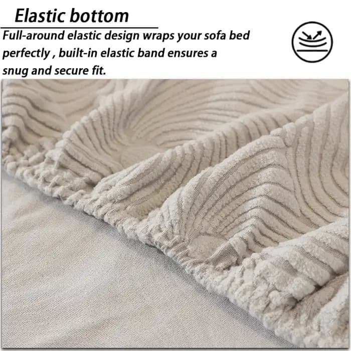 Housses de canapé-lit Jacquard de haute qualité sans accoudoirs pour salon