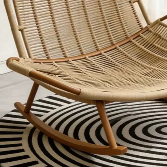 Fauteuils de salon en rotin pour la méditation