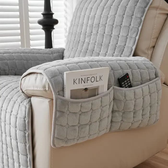Coussin de canapé une pièce en flanelle d'hiver