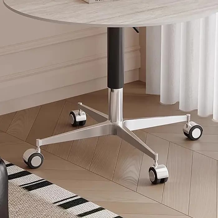 Tables basses rondes relevables multifonctions Wabi Sabi petites