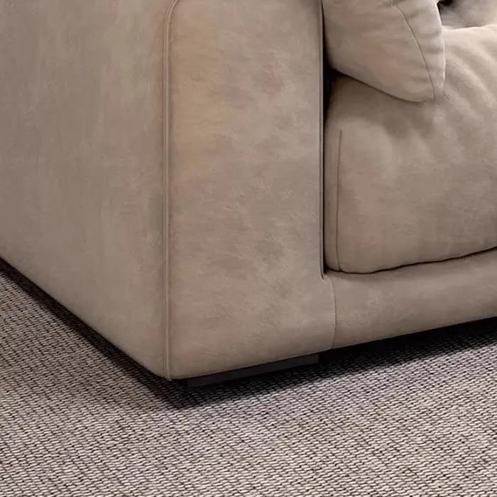 Canapé sectionnel moderne de luxe avec accoudoirs plus longs