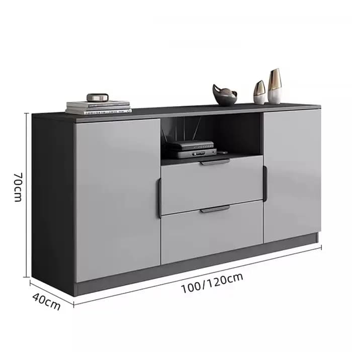 Meubles de salon de qualité supérieure : Armoires de rangement créatives crème