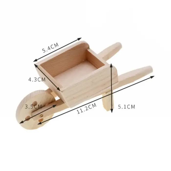 Mini chariot en bois couleur