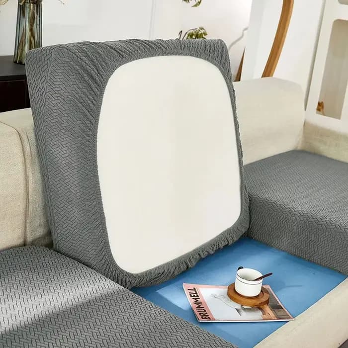 Housse de canapé à carreaux Jacquard pour salon, housse de coussin extensible et réglable, housses d