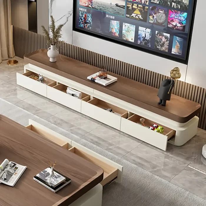 Meuble TV Glamour avec tiroirs