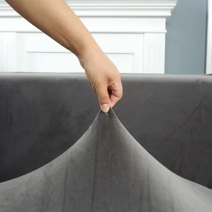 Housse de canapé en tissu velours