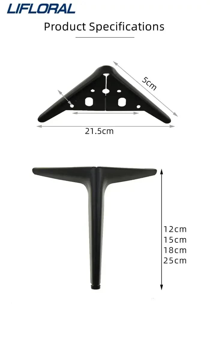 4 pièces/ensemble pieds de meubles pour meuble TV canapé Table basse armoire de salle de bain tiroir
