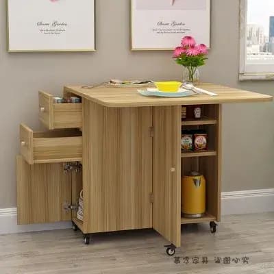 Design Simple Table à manger cuisine luxueux pieds blancs