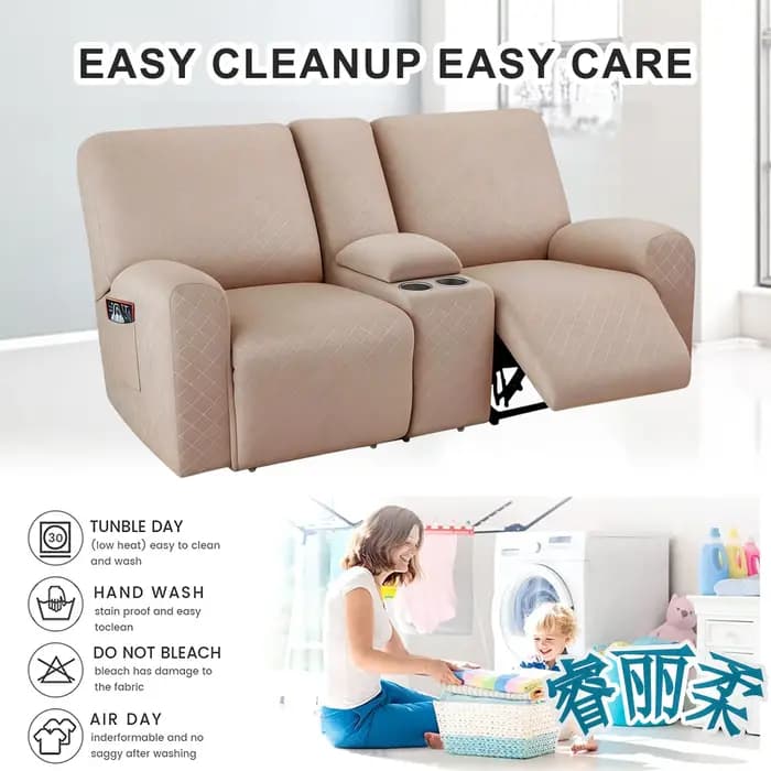 Housses de protection pour fauteuils inclinables avec console centrale