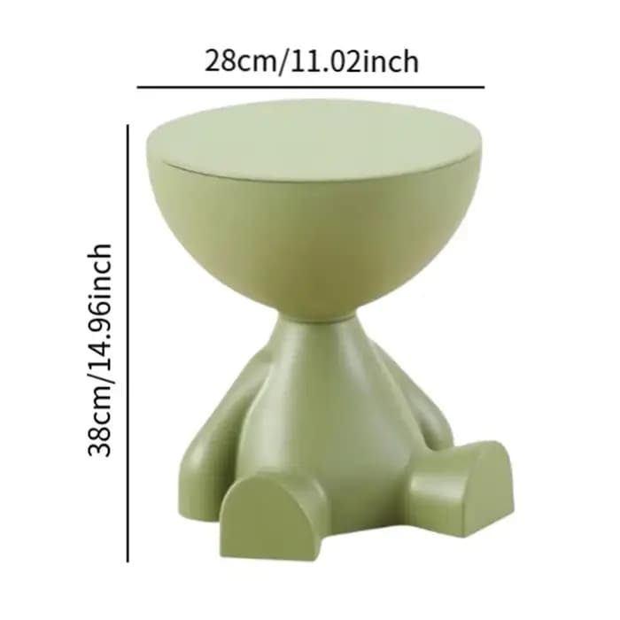 Table d'appoint crème, Table basse plate créative, Table d'angle à tête plate pour Table de chevet,