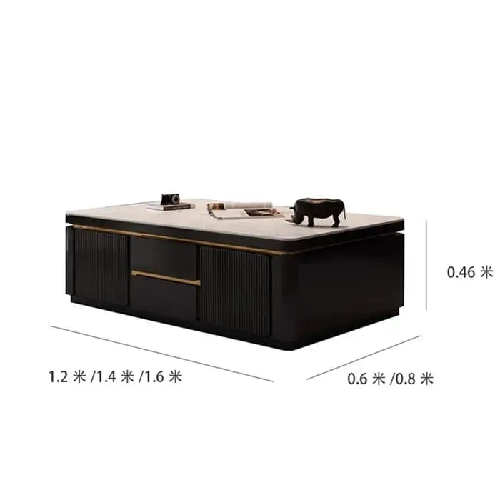 Table basse simple, moderne, chic, luxueuse, nordique, élégante, stylée, pour espace de vie, Mesa Ce