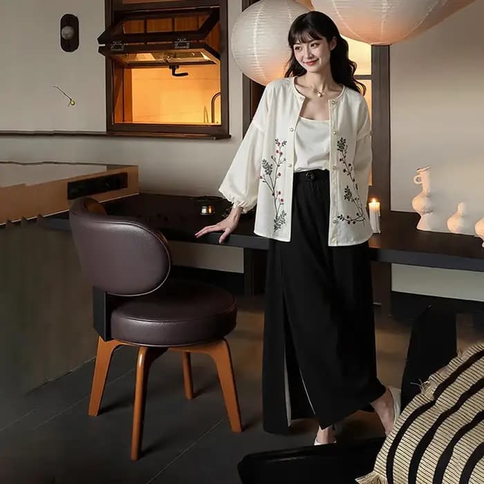 Ensemble de 2 chaises de salle à manger de luxe Premium