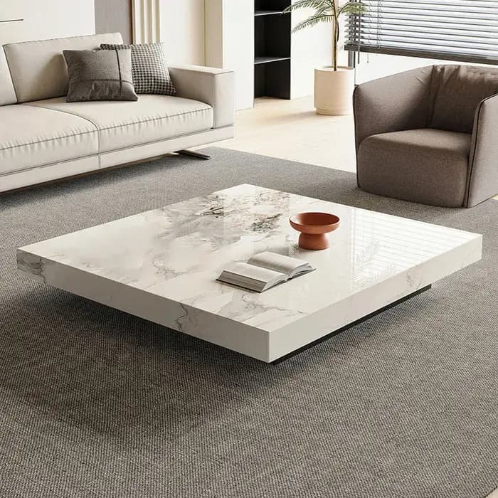 Table basse moderne transparente