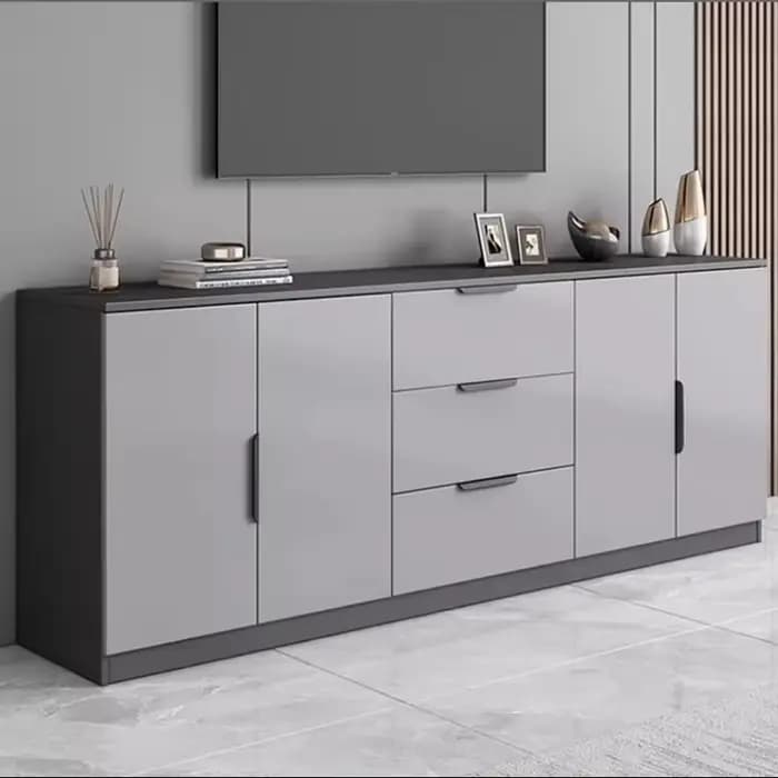 Meubles de salon de qualité supérieure : Armoires de rangement créatives crème
