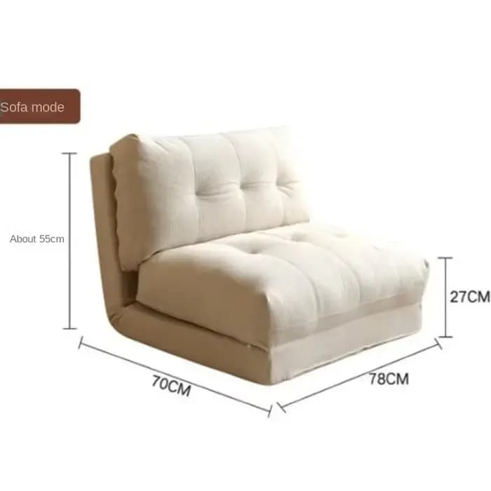 Canapé paresseux Realife Store Cloud Roll, chambre à coucher, balcon, petite maison, Style crème, chaise simple, Tatami, canapé-lit pliant