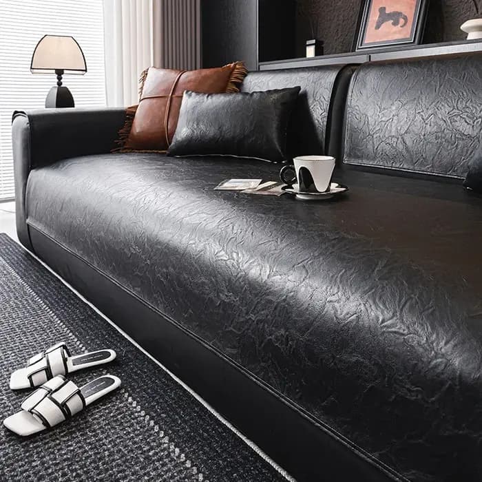 Coussin de canapé en cuir léger, Style de luxe, antidérapant, coussin de siège de canapé, barrière d
