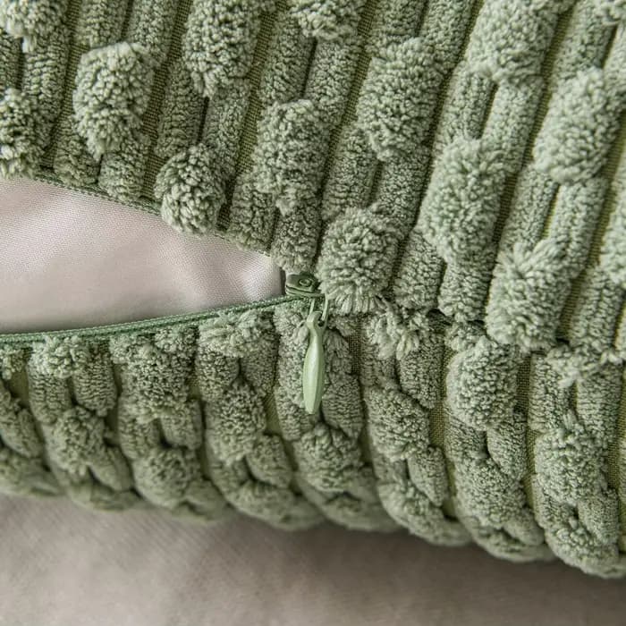 Housses de coussin décoratives vert sauge de printemps 18x18