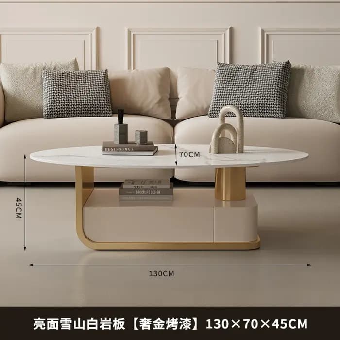 Table Basse ovale de luxe moderne