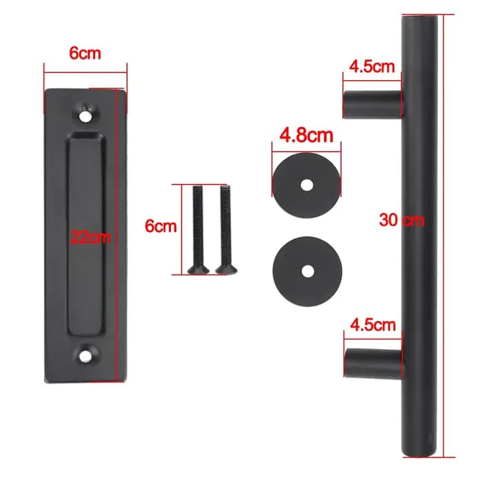 Pour armoire placard tirer encastré bois porte poignée coulissante grange
