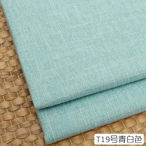 Tissu de canapé en lin épais uni de 148 cm de large