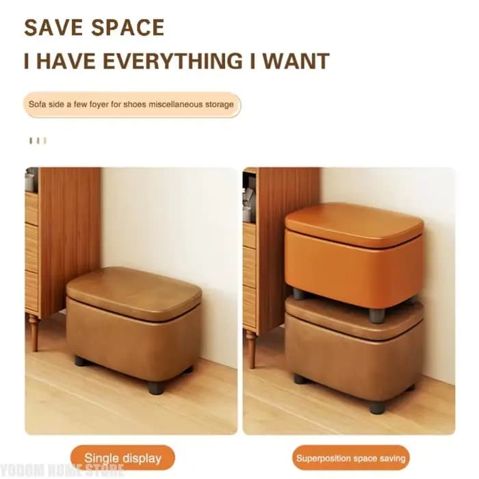 Moderne Simple organisateur tabouret poufs créatif ménage confortable canapé rembourré salon
