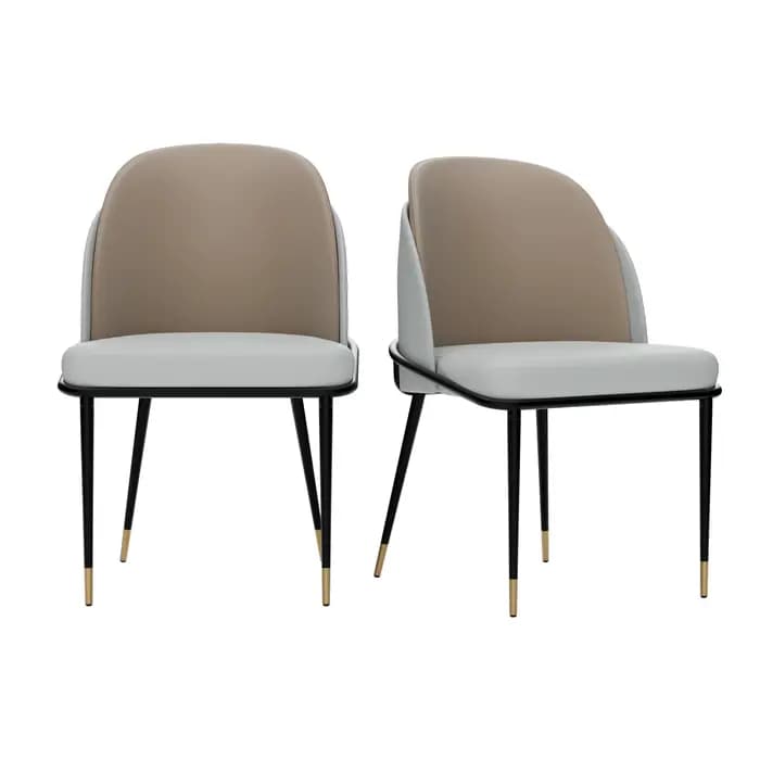 Ensemble de chaises de salle à manger rembourrées luxueuses