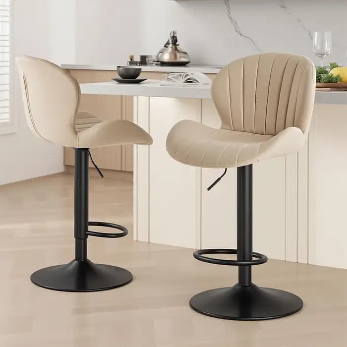 JHK Ergonomique Moderne 360 ° Ensemble de 2 chaises de salle à manger pivotantes, chaises de cuisi