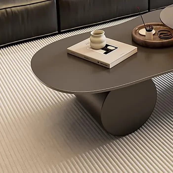 Table Basse ovale minimaliste italienne