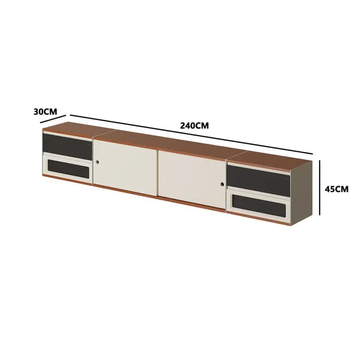 Meuble TV de salon en bois massif