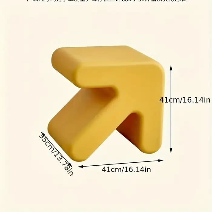 Tabouret flèche créatif de style nordique, étagère basse en plastique pour porte de maison