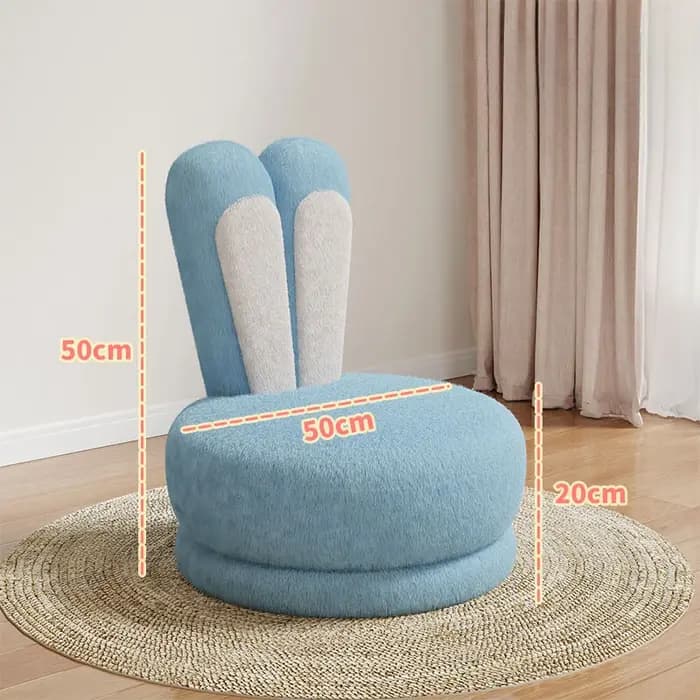 Canapé paresseux pour enfants avec oreilles de lapin de dessin animé