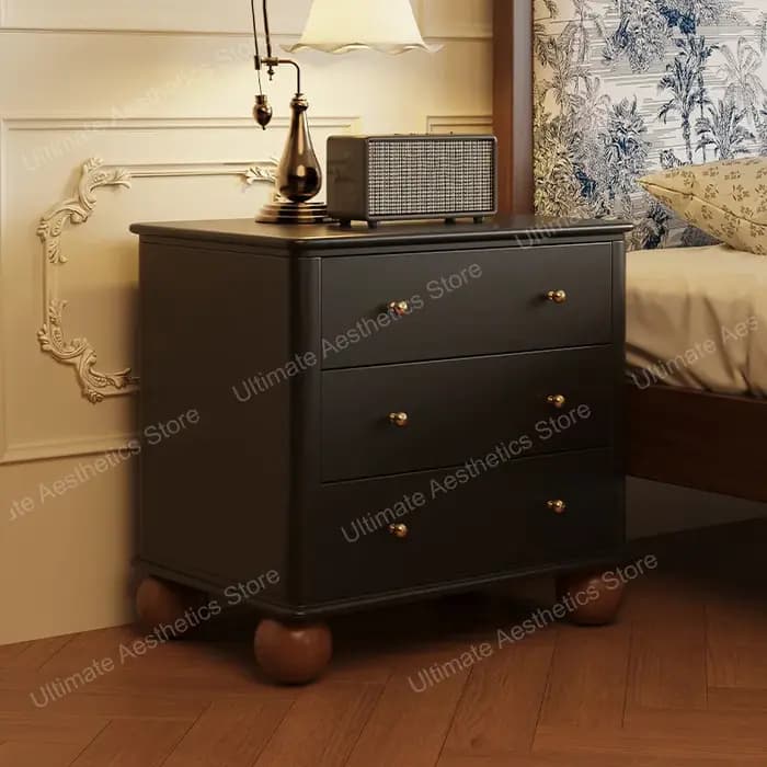 Table de chevet de grande capacité, luxe et raffinement, table de nuit pratique et minimaliste, meuble de chambre à coucher moderne et créatif