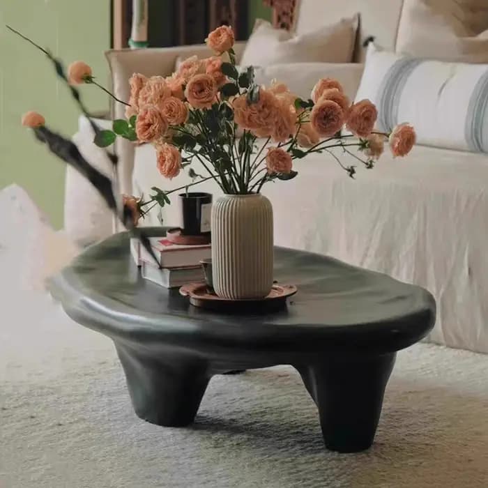 Tables basses minimalistes Wabi Sabi